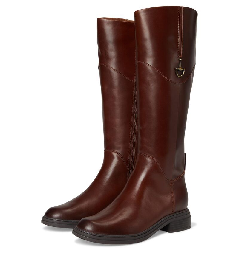 ナチュライザー レディース シューズ ブーツ・レインブーツ Naturalizer 27 Edit Oslo Narrow Calf Riding Boots Rich Cognac Bro