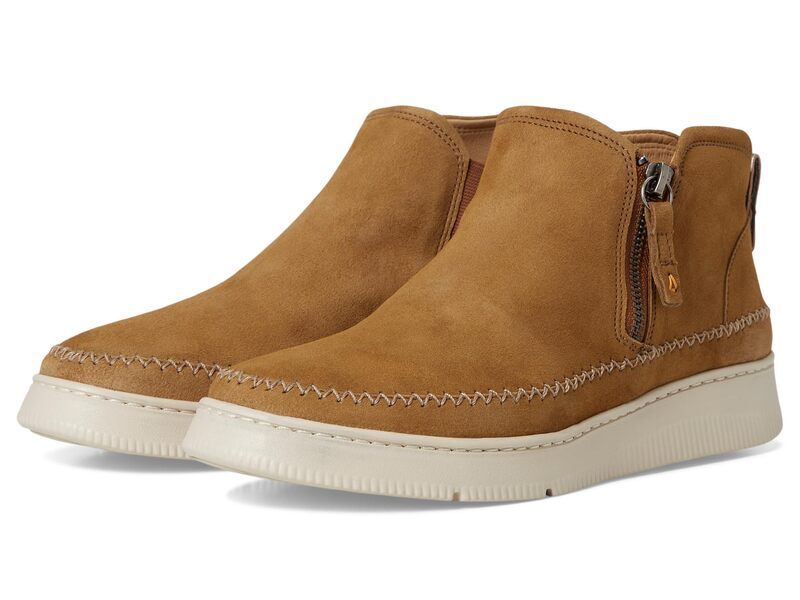 サミュエルフドバード レディース シューズ スニーカー ブーツ Samuel Hubbard Featherlight Laguna Zip Bootie Nutmeg Suede