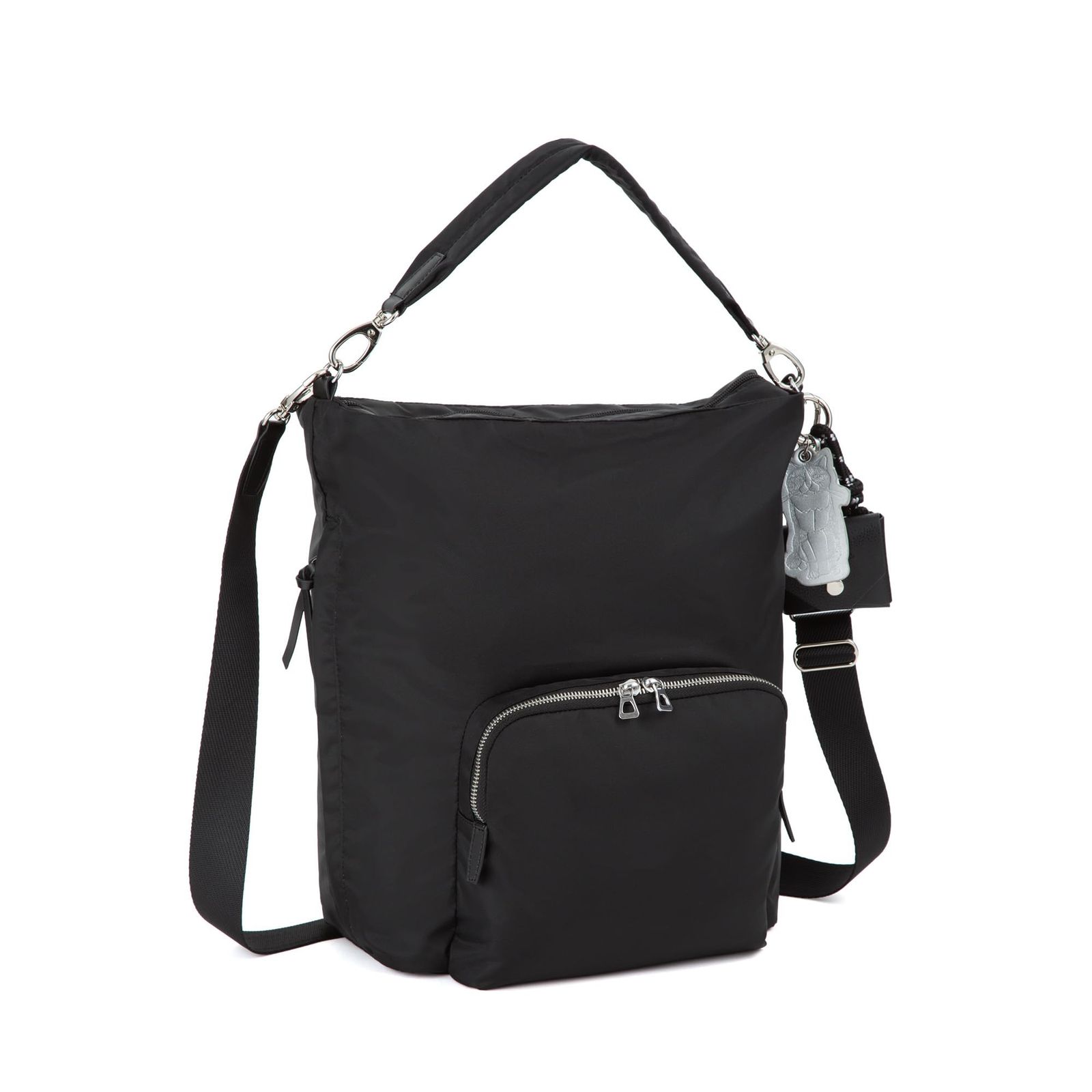 新品 [エース] トーキョー ショルダーバッグ フィカス HAyU 21L ネコ ポーチ付き チャーム 19104 ブラック