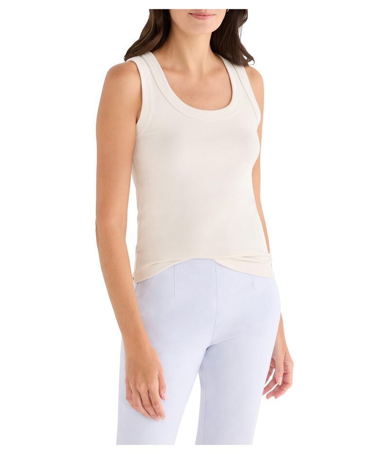 ニックプラスゾーイ レディース トップス シャツ ニット NICZOE Perfect Knit Rib Scoop Tank Coconut