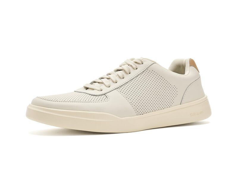 コールハーン メンズ シューズ スニーカー レザー Cole Haan Grand Crosscourt Modern Perforated Lightweight Leather IvoryTuscan Sa アイボリー