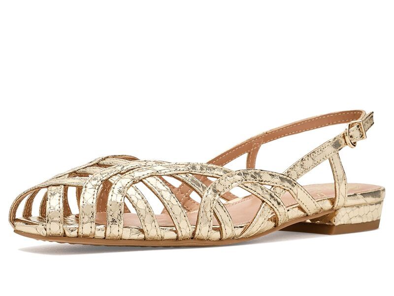 ヴィンスカムート レディース シューズ サンダル Vince Camuto Stiorra Strappy Flat Sandals Gold ゴールド