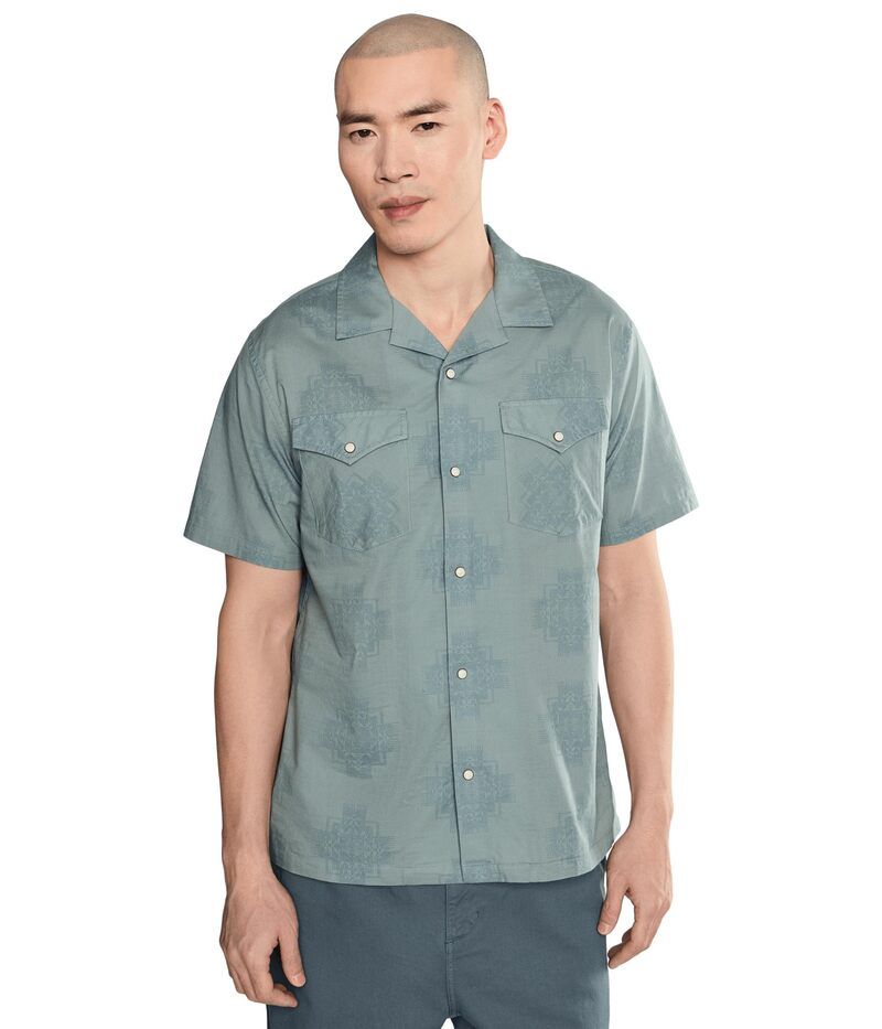 ペンドルトン メンズ トップス シャツ Pendleton Western Aloha Shirt Chief Joseph Gr
