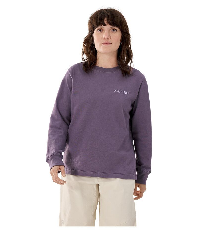 アークテリクス レディース トップス シャツ コットン Arcteryx Kragg Cotton Bird Crew Long Sleeve Light Moondrop