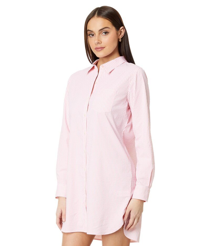ヴァインヤードヴァインズ レディース トップス ワンピース シャツ Vineyard Vines Harbor Popover Shirt Dress White Cap Caym ホワイト