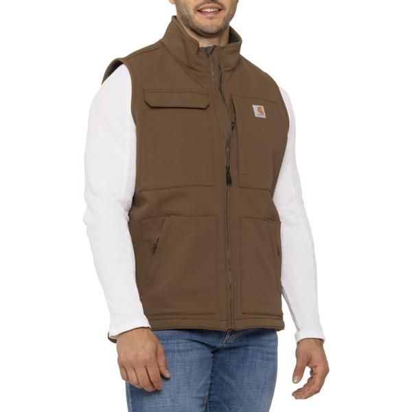 カーハート メンズ アウター ジャケット・ブルゾン リラックスフィットール ベスト Carhartt 104999 Big and Tall Super Dux Relaxed Fit Vest Sherpa Lined Coffee コーヒー