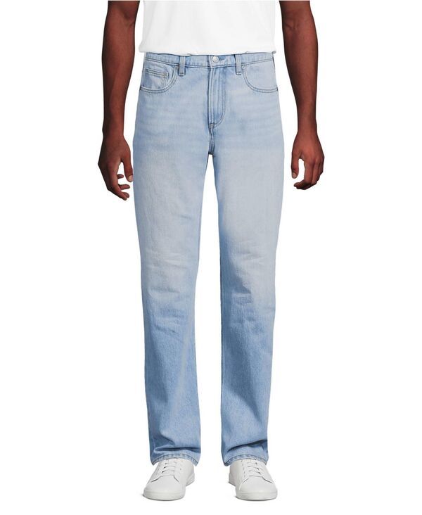 ランズエンド メンズ ボトムス デニムパンツ Lands End Mens Rigid Comfort Waist Classic Fit Jean Light northshore wash