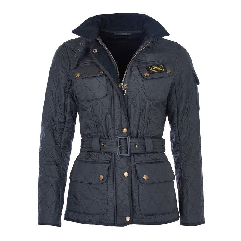 バブアー レディース アウター ジャケット・ブルゾン ジャケット BARBOUR INTERNATIONAL International Polarquilt Jacket Navy ネイビー