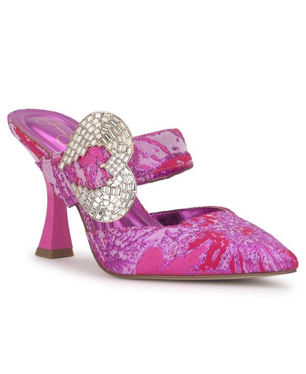ジェシカシンプソン レディース シューズ パンプス Jessica Simpson Womens Favica Heart Buckle Stiletto Pumps PinkRed Combo レッド