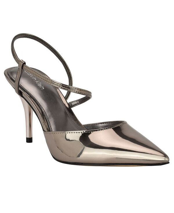 カルバンクライン レディース シューズ パンプス Calvin Klein Womens Cordera Pointy Toe Stiletto Pumps Pewter Mirror Metallic ピューター