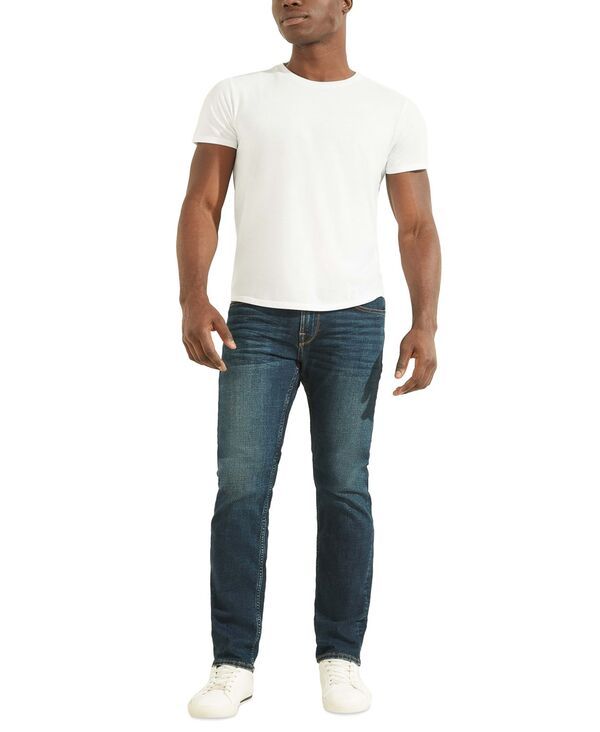 ゲス メンズ ボトムス デニムパンツ ジーンズ GUESS Menslim Straight Fit Jeans Blue Guitar ブルー