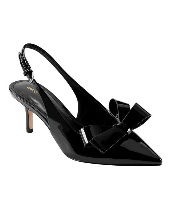 マークフィッシャー レディース シューズ パンプス Marc Fisher Womens Allon Pointy Toe Dress Slingback Pumps Black ブラック