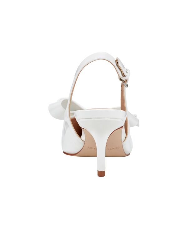 マークフィッシャー レディース シューズ パンプス Marc Fisher Womens Allon Pointy Toe Dress Slingback Pumps White ホワイト