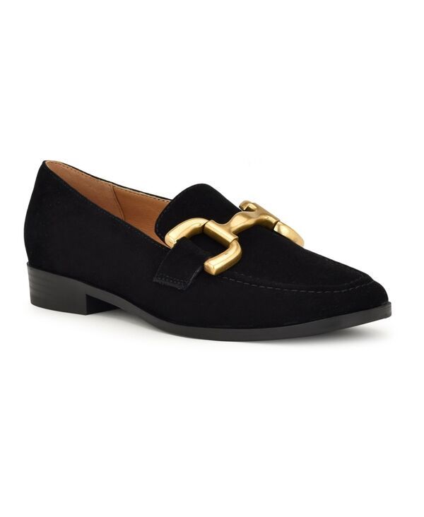 ナインウェスト レディース シューズ スリッポン・ローファー ローファー Nine West Womens Lilma SlipOn Round Toe Dress Loafers Black Suede ブラック