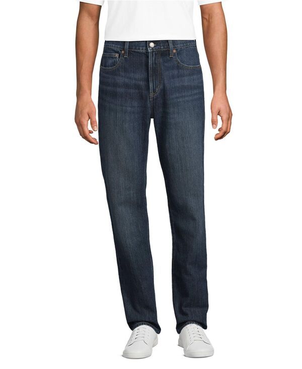 ランズエンド メンズ ボトムス デニムパンツ Lands End Mens Rigid Classic Fit Jean Dark pacific wash