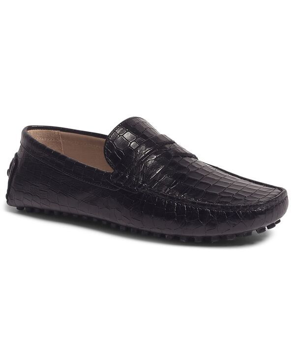 カルロスサンタナ メンズ シューズ スリッポン・ローファー Carlos by Carlosantana Mens Ritchie SlipOn Casual Driving Loafer Black Croco ブラック