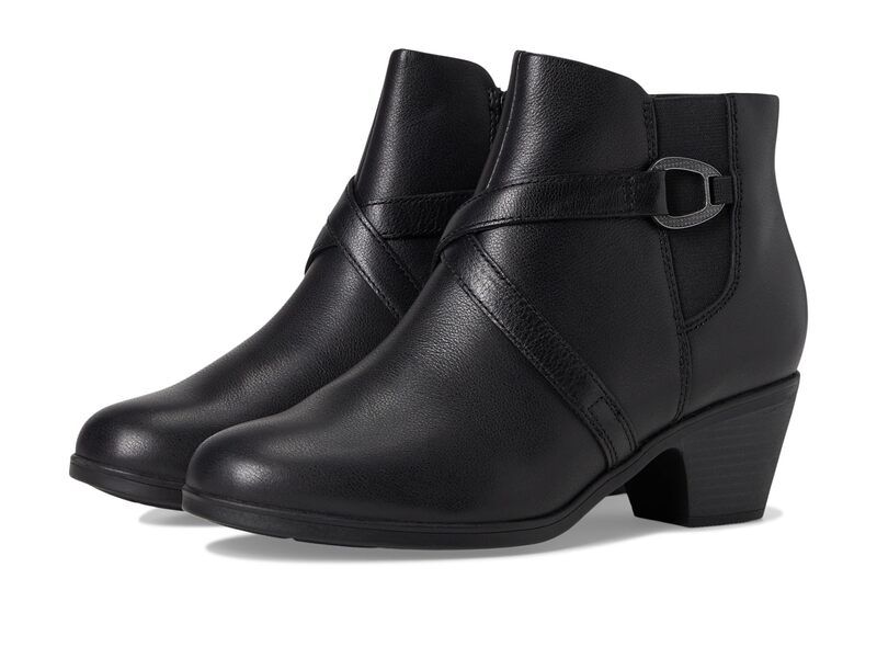 クラークス レディース シューズ ブーツ・レインブーツ Clarks Emily 2 Henley Black Leather ブラック