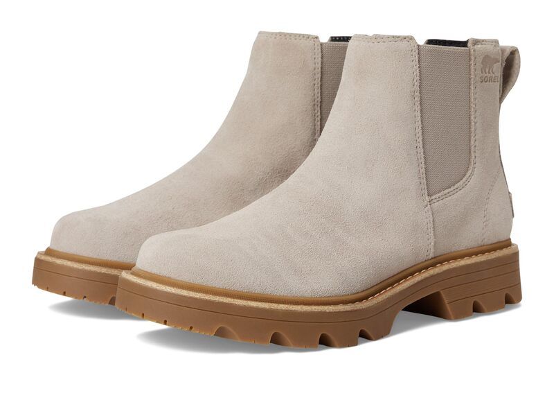ソレル レディース シューズ ブーツ・レインブーツ チェルシー SOREL Revel Rd Chelsea Waterproof Crushed ClayGu