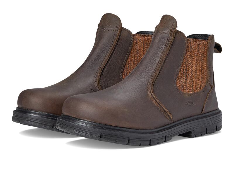 キーン レディース シューズ ブーツ・レインブーツ KEEN Utility San Jose PullOn Boot Aluminum Toe Cascade BrownB ブラウン