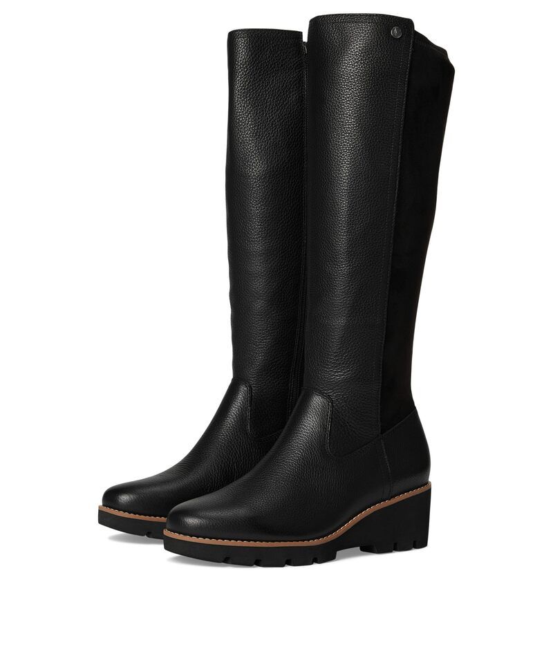 バイオニック レディース シューズ ブーツ・レインブーツ VIONIC Ashland High Shaft Boots Black Leather ブラック