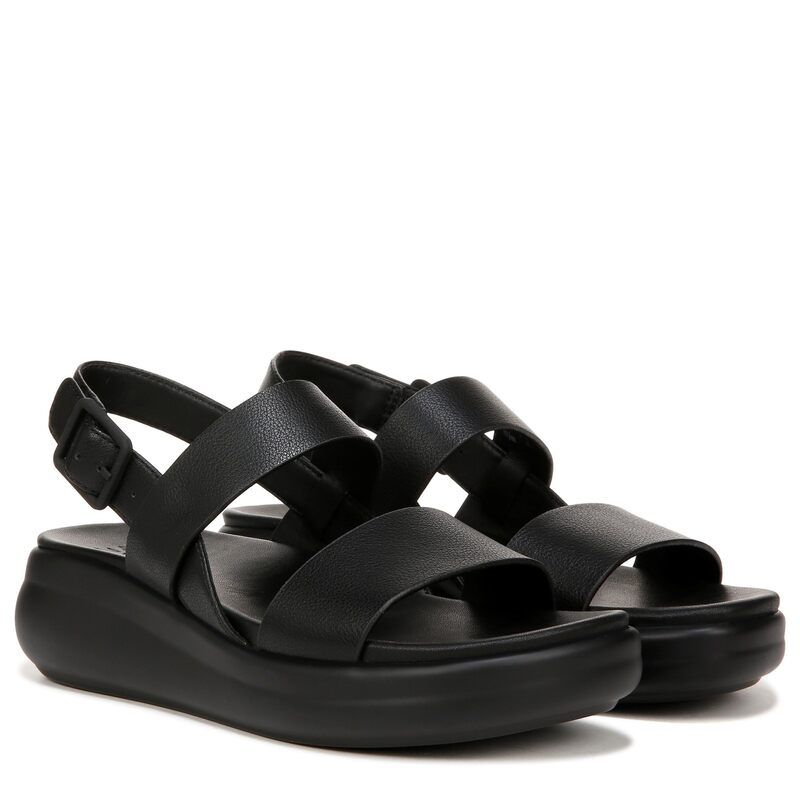 ナチュライザー レディース シューズ サンダル Naturalizer Coast Slingbacks Tumbled Black F ブラック