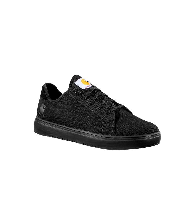 カーハート メンズ シューズ スニーカー Carhartt Detroit Low Nano Toe Black Canvas ブラック