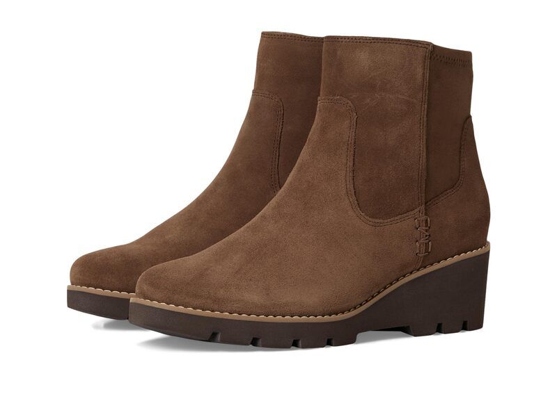 バイオニック レディース シューズ ブーツ・レインブーツ VIONIC Ariana Zip Short Boots Coffee Suede コーヒー