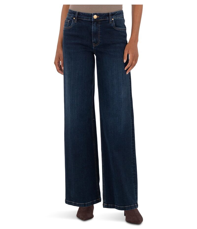 カットフロムザクロス レディース ボトムス デニムパンツ ワイドレッグ ジーンズ KUT from the Kloth Jeans Highrise Wide Leg Clean Hem In Attributable Attributable