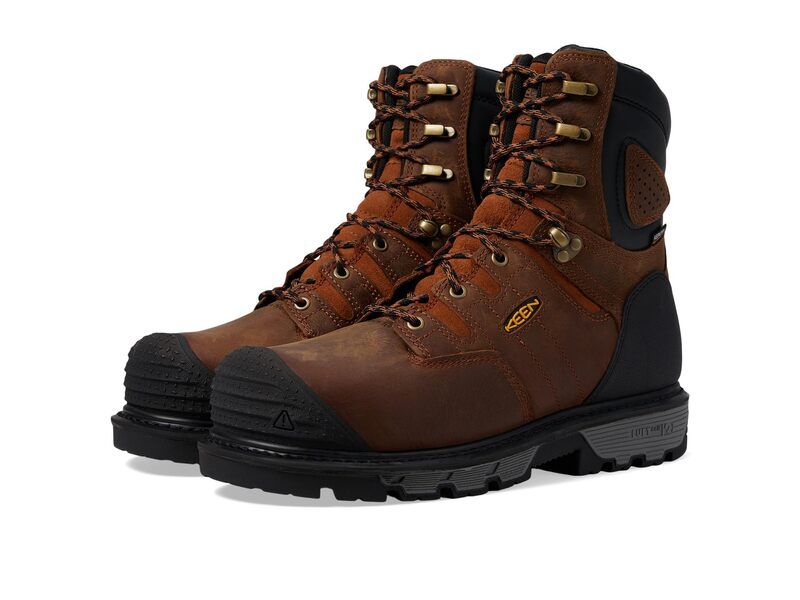 キーン メンズ シューズ ブーツ・レインブーツ KEEN Utility Camden 8 Waterproof 600G Leather BrownB ブラウン