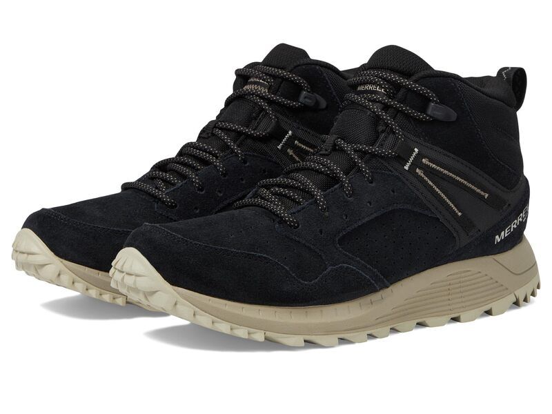 メレル メンズ シューズ ブーツ・レインブーツ Merrell Wildwood Mid LTR Waterproof Black 1 ブラック