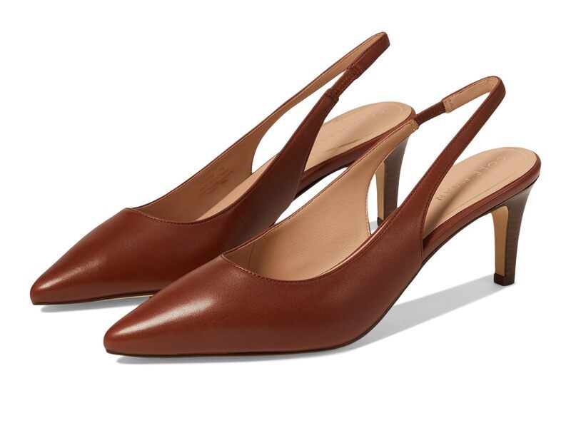 コールハーン レディース シューズ ヒール Cole Haan Vandam Sling Back Pump 65 mm Dark Cuoio Leat