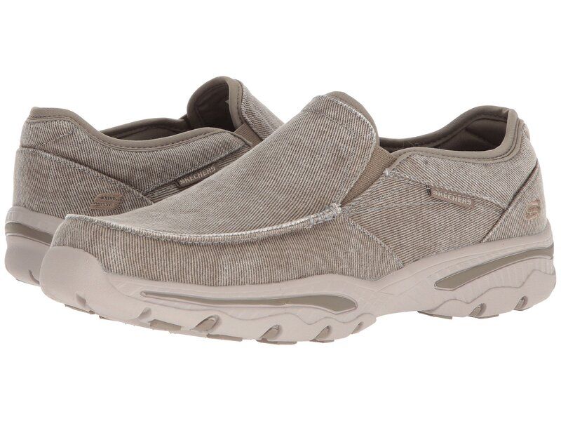 スケッチャーズ メンズ シューズ スリッポン・ローファー リラックスフィット SKECHERS Relaxed Fit Creston Moseco Taupe トープ