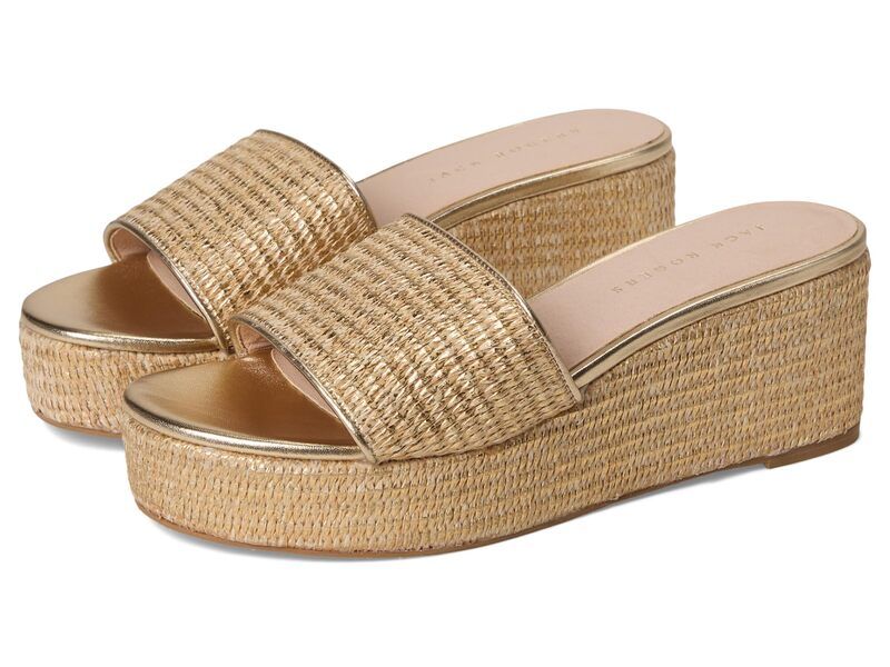 ジャックロジャース レディース シューズ ヒール Jack Rogers Bay MidWedge Gold ゴールド