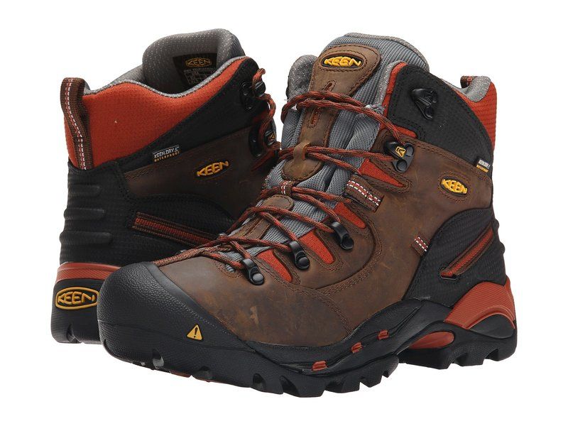 キーン メンズ シューズ ブーツ・レインブーツ KEEN Utility Pittsburgh Soft Toe Cascade BrownB ブラウン