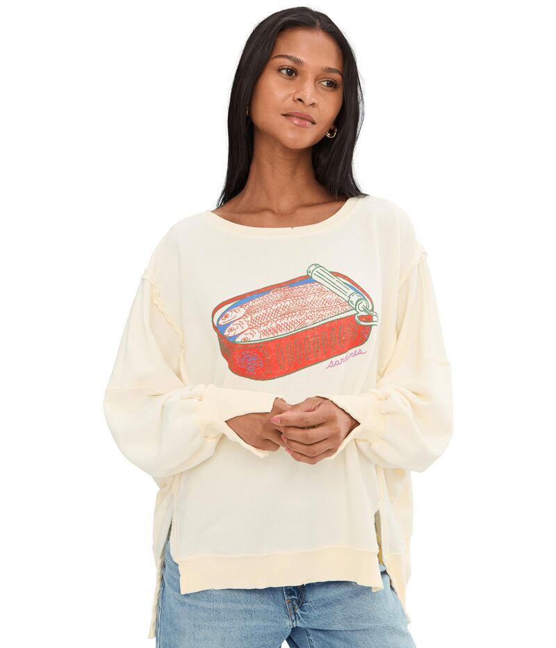 フリーピープル レディース アウター パーカー・スウェット グラフィック Free People We The Free Graphicamden Pullover Sardine Combo