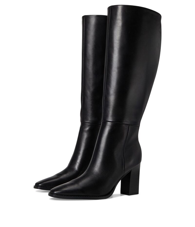 ナインウェスト レディース シューズ ブーツ・レインブーツ Nine West Zazz Wide Calf Black Leather ブラック