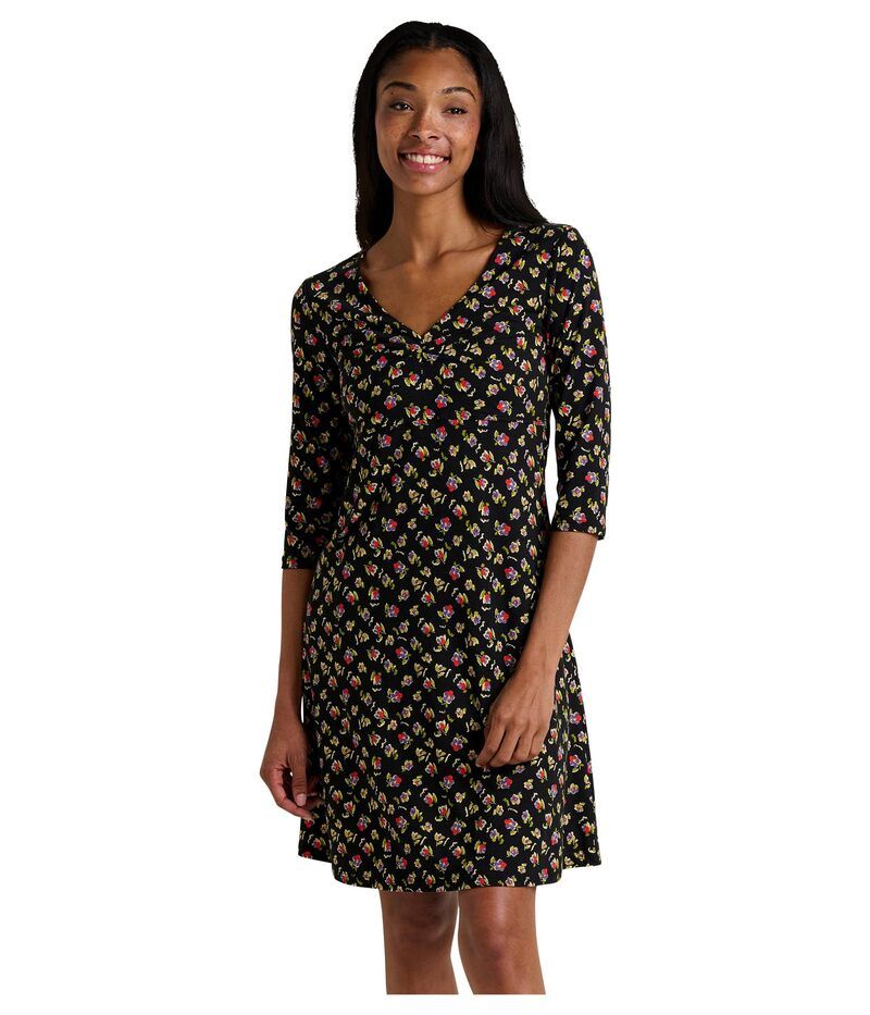 ドード アンドコー レディース トップス ワンピース ToadCo Rosalinda Dress Black Pansy Print ブラック