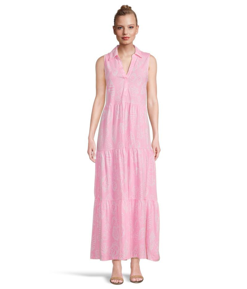 リリーピュリッツァー レディース トップス ワンピース マキシ Lilly Pulitzeriegan Maxi Dress Rousseau Pink Cool Ashell ピンク