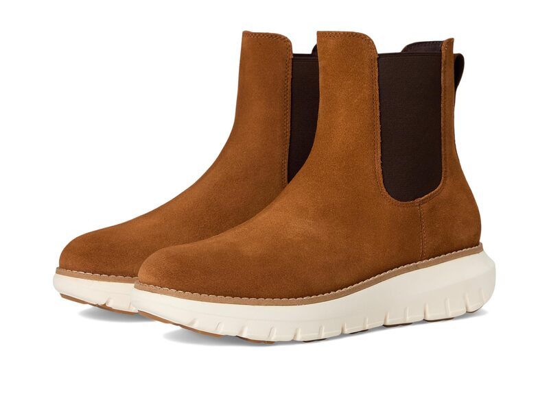 コールハーン レディース シューズ ブーツ・レインブーツ チェルシー Cole Haan Zerogrand Rexanna Chelsea Waterproof Boots Tobacco SuedeIvory Waterproof アイボリー