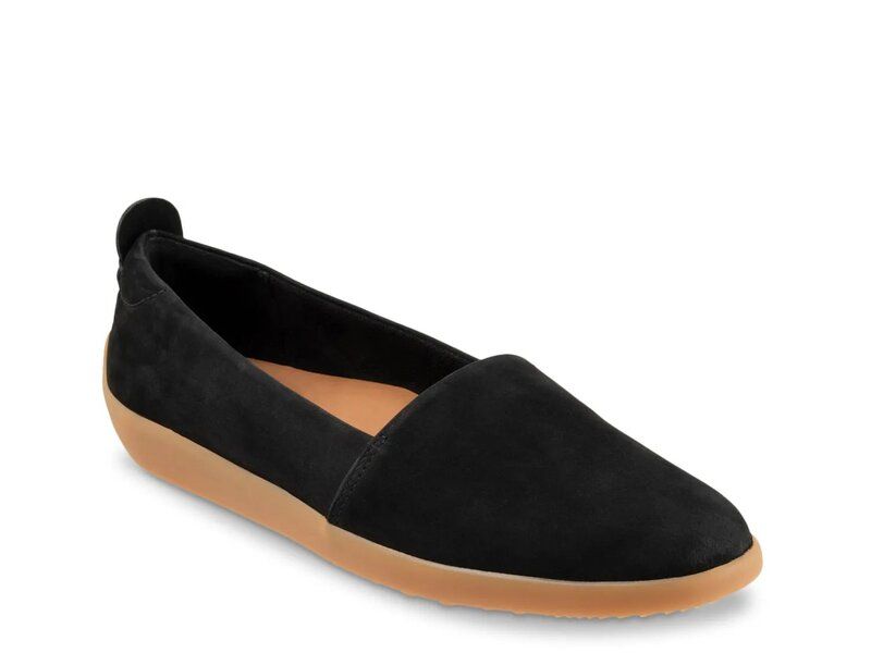 ソフトウォーク レディース シューズ スリッポン・ローファー Softwalk Deva SlipOn Black Nubuck ブラック