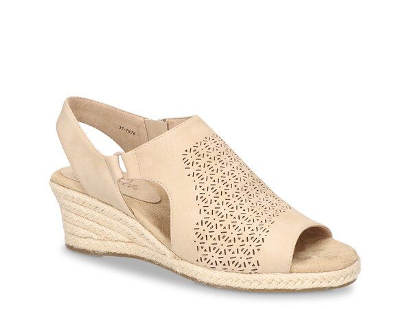 イージーストリート レディース シューズ サンダル Easy Street Serena Espadrille Wedge Sandal Sand サンド