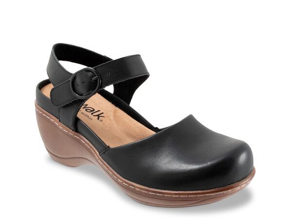 ソフトウォーク レディース シューズ サンダル Softwalk Mabelle Wedge Sandal Black ブラック