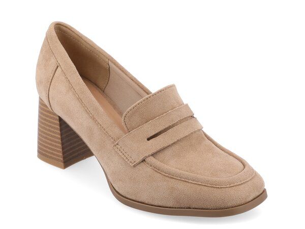ジュルネ コレクション レディース シューズ スリッポン・ローファー Journee Collection Malleah Loafer Pump Taupe トープ
