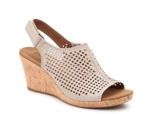 ロックポート レディース シューズ サンダル Rockport Briah Wedge Sandal Grey グレー