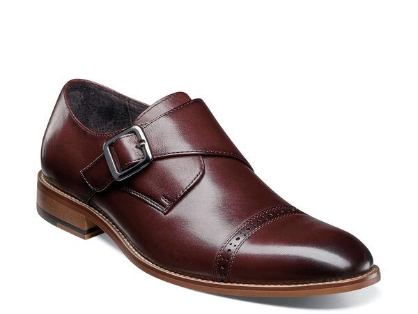 ステイシーアダムス メンズ シューズ スリッポン・ローファー モンクストラップ モンク Stacy Adams Desmond Monk Strap SlipOn Mahogany