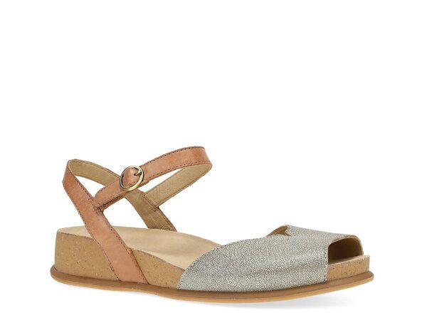 ダンスコ レディース シューズ サンダル Dansko Cass Wedge Sandal TanSilver Metallic タン