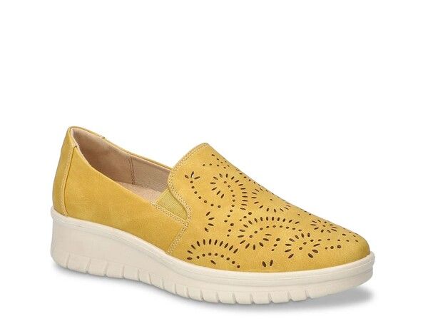 イージーストリート レディース シューズ スリッポン・ローファー Easy Street Ying Wedge SlipOn Yellow イエロー