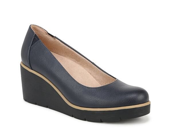 ソウルニュトライザー レディース シューズ パンプス SOUL Naturalizer About Time Wedge Pump Navy ネイビー
