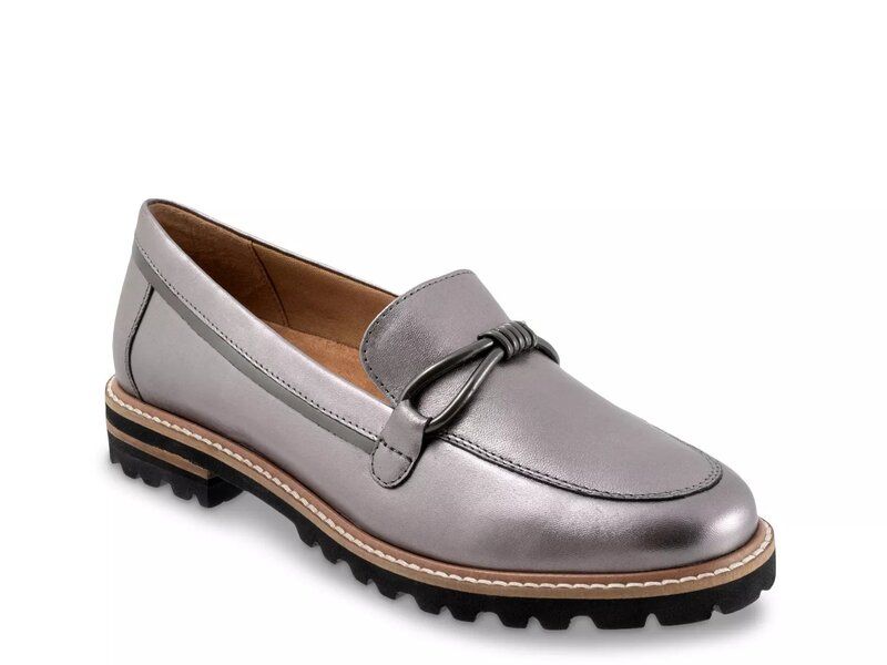 トロッターズ レディース シューズ スリッポン・ローファー Trotters Fiora Loafer Pewter ピューター