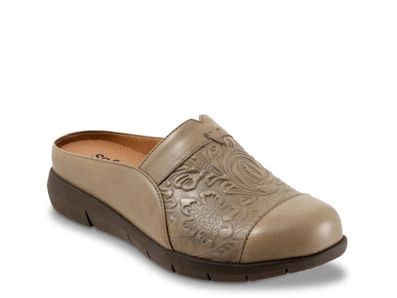 ソフトウォーク レディース シューズ サンダル Softwalk San Marcos Tooling Mule Stone ストーン